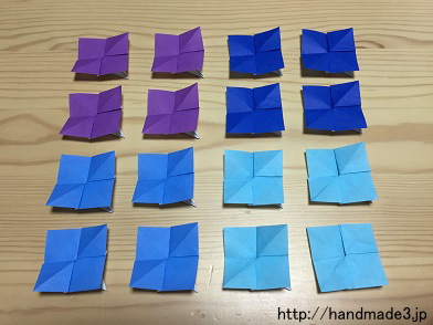 折り紙であじさいの簡単な折り方 葉っぱの作り方も解説します